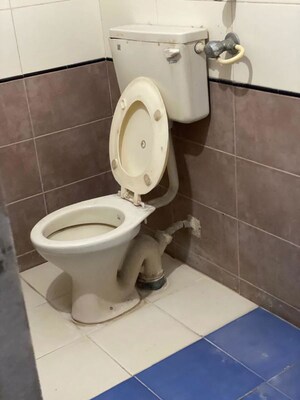 Bathroom in 2 BHK Apartment at Cosmos Paradise Complex, Thane West – for Rent