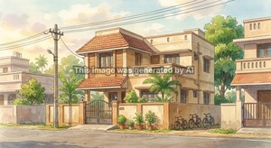  Independent House – Exterior View View at Lingapalem - for Sale