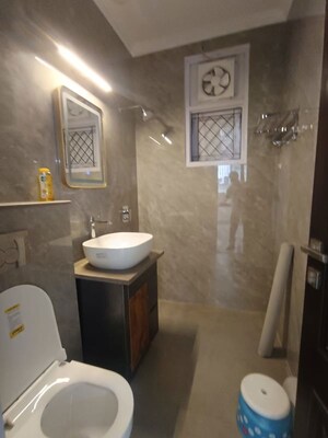Bathroom in 3 BHK Builder Floor at Gulmohar Park – for Rent
