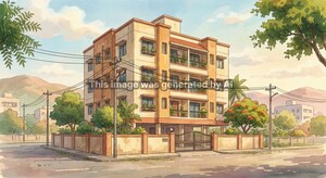  Apartment – Exterior View View at Kondhwa - for Sale