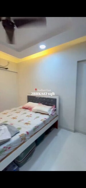 Bedroom in 2 BHK Apartment at Romell Orbis, Andheri East – for Sale