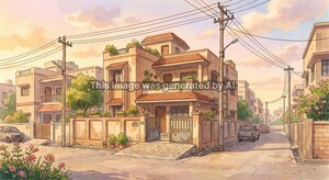  Independent House – Exterior View View at Somana Society - for Sale
