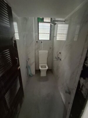 Bathroom in 1 BHK Apartment at Harsh Bhavani Plaza, Kanjurmarg East – for Rent