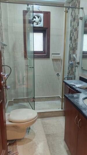 Bathroom in 3 BHK Builder Floor at Greater Kailash I – for Rent