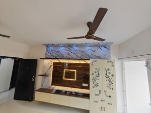 Living Room in 1 BHK Apartment at Olympia Opaline Crystal And Diamond, Navallur – for Rent