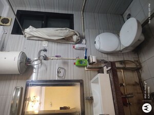 Bathroom in 2 BHK Builder Floor at Mehrauli – for Rent