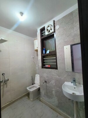 Bathroom in 1 BHK Builder Floor at Saket – for Rent