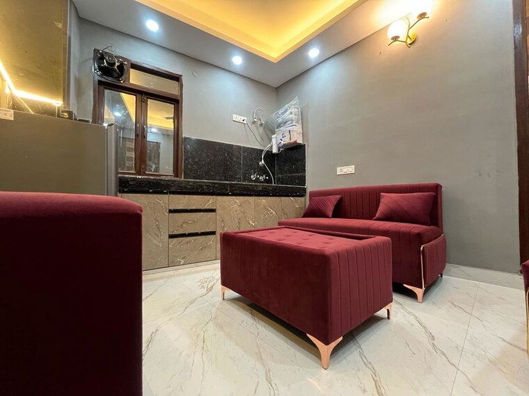 Living Room, saket 1 Bedroom 400 Sq.Ft. Builder Floor In Saket Delhi 10656152