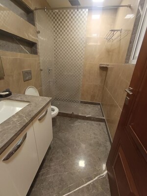 Bathroom in 3 BHK Builder Floor at Shivalik Colony – for Rent