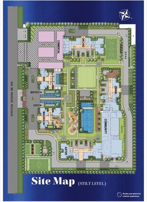 Master Plan in 3 BHK Apartment at SKA Estate, Eta Ii Greater Noida – for Sale