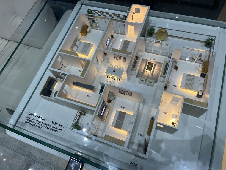 Floor Plan, ska-estate 4 Bedroom 2125 Sq.Ft. Apartment In Eta Ii Greater Noida Greater Noida 10657587