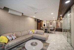 Living Room in 4 BHK Apartment at DSR Reganti, Madhapur – for Sale