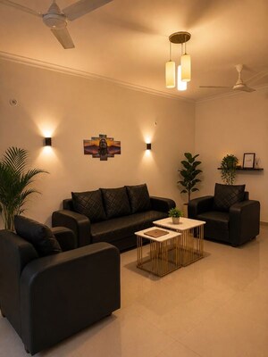 Living Room in 3 BHK Apartment at Omaxe R2, Gomti Nagar – for Rent