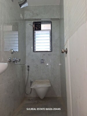 Bathroom in 1 BHK Apartment at Gauri Excellency, Kandivali West – for Rent