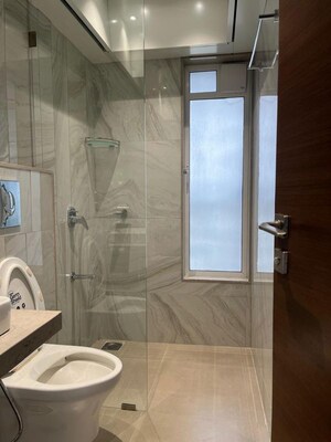 Bathroom in 3 BHK Apartment at Kabra Diamante, Goregaon West – for Rent
