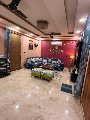 Hall in 2 BHK Builder Floor at Mahavir Enclave 1 – for Rent