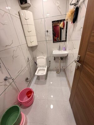 Bathroom in 2 BHK Builder Floor at Mahavir Enclave 1 – for Rent