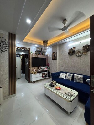 Living Room in 1 BHK Builder Floor at Mahavir Enclave 1 – for Rent