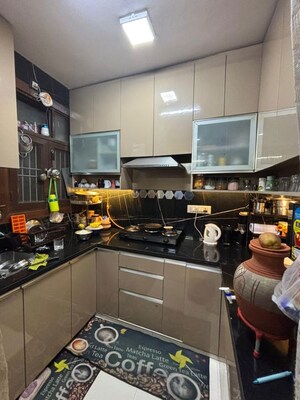 Kitchen in 1 BHK Builder Floor at Mahavir Enclave 1 – for Rent