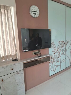 Kitchen in 3 BHK Apartment at Soham Crystal Spires, Thane West – for Rent