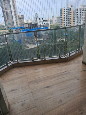 Balcony in 3 BHK Apartment at Soham Crystal Spires, Thane West – for Rent
