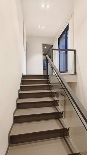 Staircase in 4 BHK Villa at Serene 11, Bhayli – for Sale