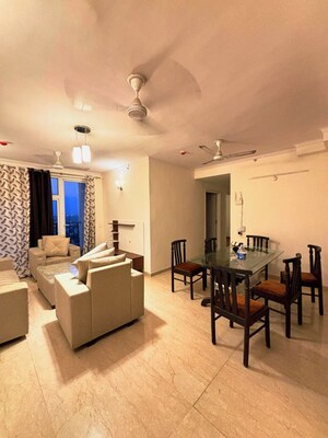 Living Room in 3 BHK Apartment at Omaxe The Palace, Gomti Nagar – for Rent