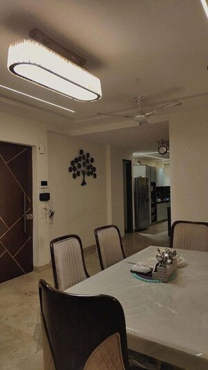 Dining area in 4 BHK Builder Floor at Eros Rosewood City, Sector 49 – for Rent
