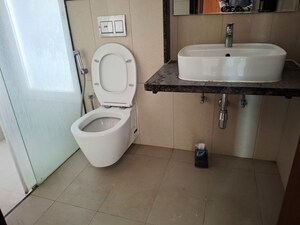 Bathroom in 4 BHK Apartment at L&T Raintree Boulevard, Hebbal – for Rent