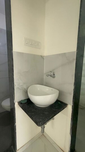 Bathroom in 1 BHK Apartment at Metropolis Bayside, Kasarvadavali – for Rent