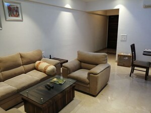 Living Room in 4 BHK Apartment at DB Woods, Goregaon East – for Rent