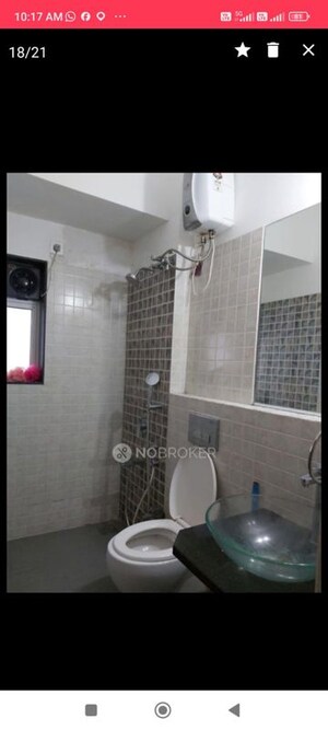 Bathroom in 3 BHK Apartment at Omkar Veda Exclusive, Parel – for Rent