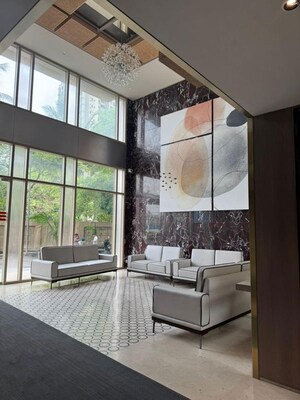 Living Room in 2 BHK Apartment at Gurukrupa Marina Enclave, Malad West – for Rent