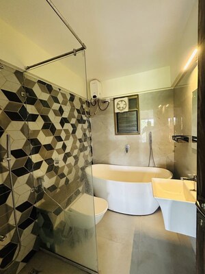 Bathroom in 2 BHK Apartment at Oxy Beaumonde, Viman Nagar – for Rent