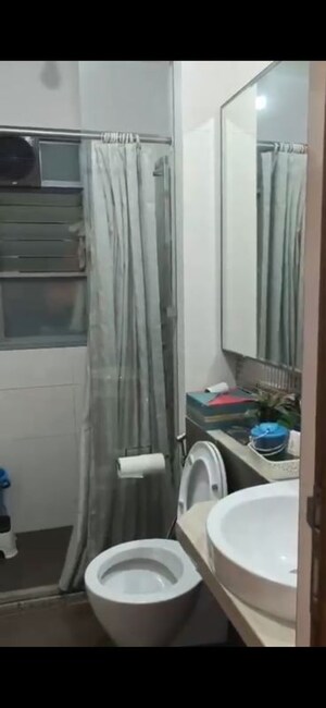 Bathroom in 3 BHK Apartment at Imperial Heights Phase 2, Goregaon West – for Rent