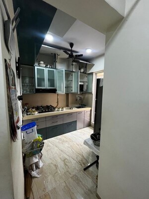 Kitchen in 1 BHK Apartment at Satish Dham CHS, Charai – for Rent