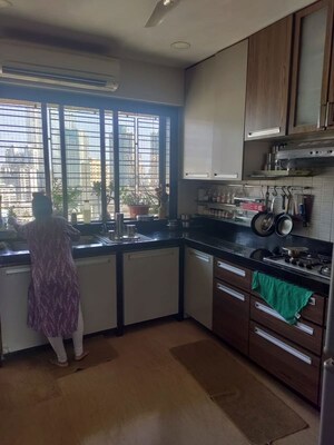 Kitchen in 4 BHK Apartment at Siddhivinayak Horizon, Prabhadevi – for Rent