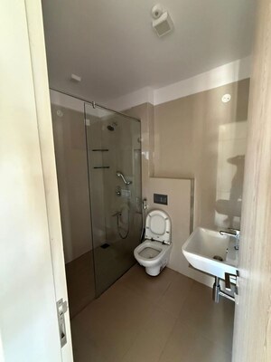 Bathroom in 2 BHK Apartment at Soham Crystal Spires, Thane West – for Rent