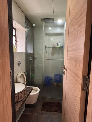 Bathroom in 2 BHK Apartment at Atlanta Manor, Malad East – for Rent