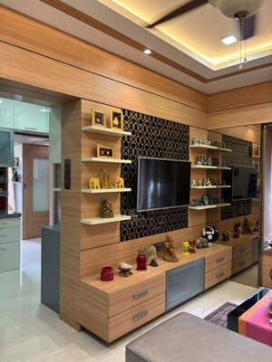 Living Room in 2 BHK Apartment at Atlanta Manor, Malad East – for Rent