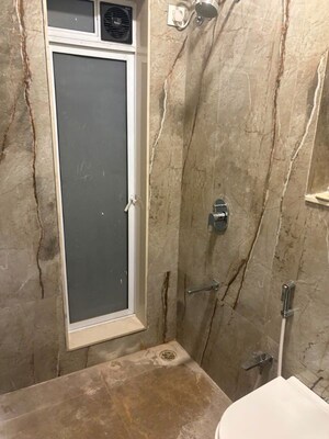 Bathroom in 2 BHK Apartment at Blumen Apartments, Vikhroli West – for Rent