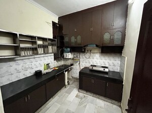 Kitchen in 3 BHK Builder Floor at Ramesh Nagar – for Rent