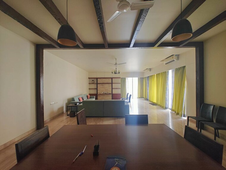 Living Room, marvel-zephyr 4 Bedroom 4355 Sq.Ft. Apartment In Kharadi Pune 10658624