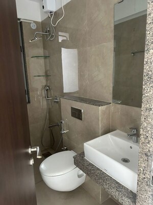 Bathroom in 3 BHK Apartment at Oberoi Sky City, Borivali East – for Rent