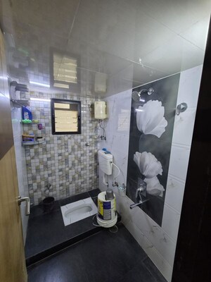 Bathroom in 3 BHK Apartment at Shree Balaji Krupa Apartment, Kharghar – for Rent