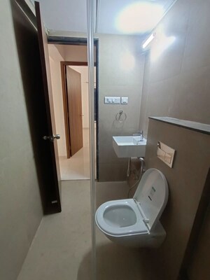 Bathroom in 2 BHK Apartment at Runwal The Central Park, Chinchwad – for Rent