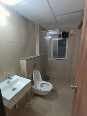 Bathroom in 2 BHK Apartment at Runwal The Central Park, Chinchwad – for Rent