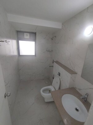 Bathroom in 3 BHK Apartment at Runwal Bliss, Kanjurmarg East – for Rent
