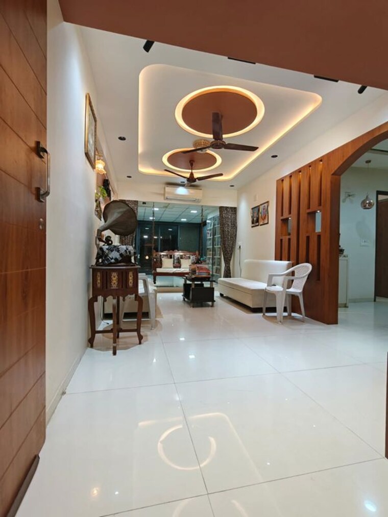 Living Room, south bopal 3 Bedroom 1550 Sq.Ft. Penthouse In South Bopal Ahmedabad 10658816