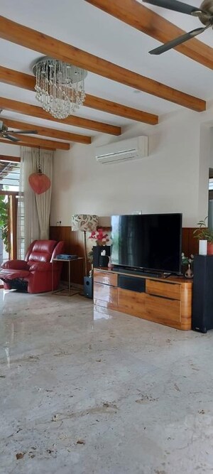 Living Room in 4 BHK Apartment at Sunny Brooks, Sarjapur Road – for Rent